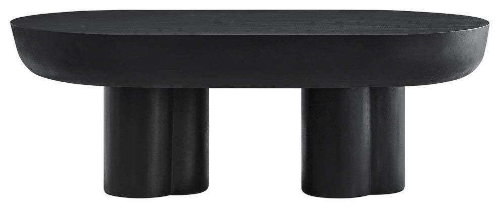 Caspian Oval Concrete Coffee Table