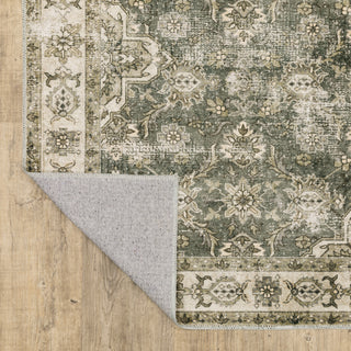 Malibu Mal04 Green/Beige 5' x 7' Rug