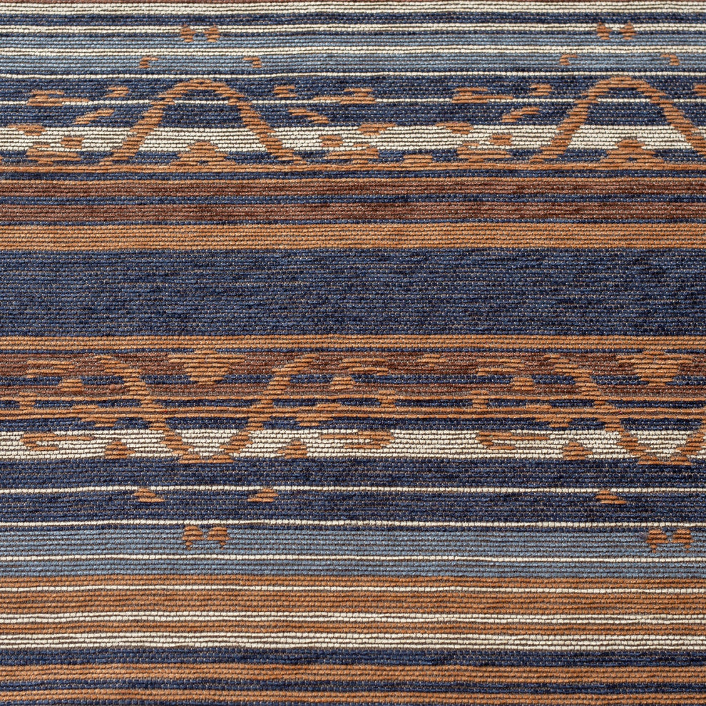 Estes Chenille Comforter Set, 3 Piece, Blue, Full