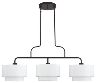 Manorwood 3 Light Bronze Extra Large Linear Chandelier