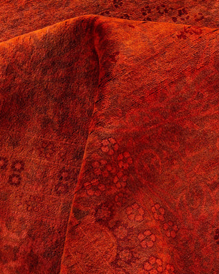 Fine Vibrance, One-of-a-Kind Hand-Knotted Area Rug Orange, 8'1"x10'7"
