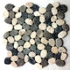 Mini Grey & White Oval Marble Mosaic Tile - Superior Pebbles for Bathroom
