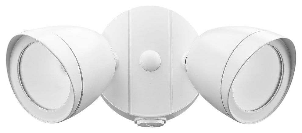 2 Light 4.3 in. Matte White Flood Light