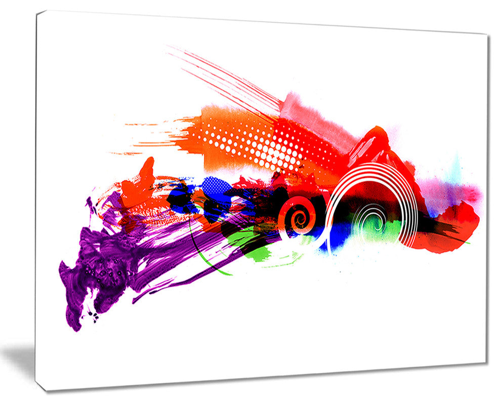 "Abstract Splashes of Colors" Canvas Print, 20"x12"