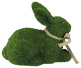 11" Green Moss Sitting Bunny Rabbit Spring Easter Figure