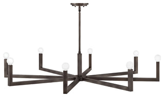 Hinkley Ezra Large Single Tier Chandelier, Black Oxide