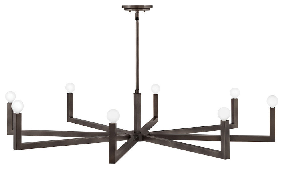 Hinkley Ezra Large Single Tier Chandelier, Black Oxide
