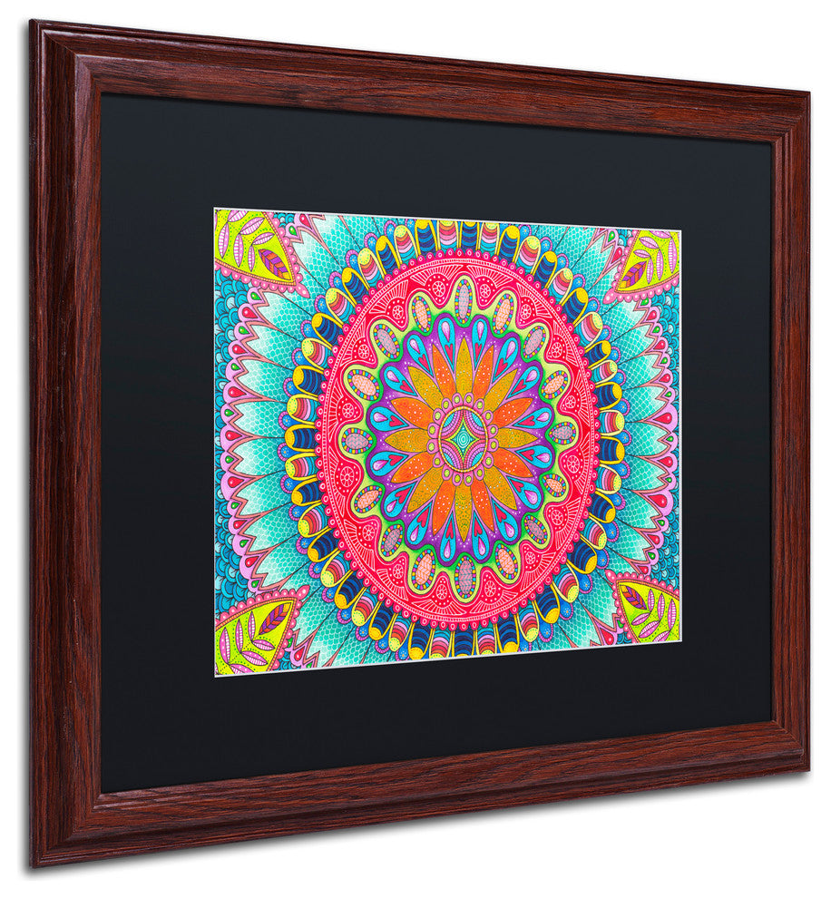 Hello Angel 'Summer Fun' Art, Wood Frame, Black Mat, 20x16