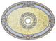 Artistry Lighting, Oval 43"x32" Antique White Ceiling Medallion (ART0811-F1-075)