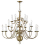 2 Light Foyer Chandelier