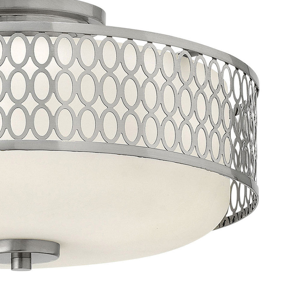 Hinkley Jules Medium Semi-Flush Mount, Brushed Nickel