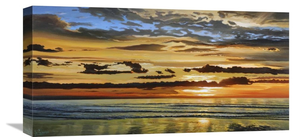 "Alba sul mare" Artwork, 24"x12"
