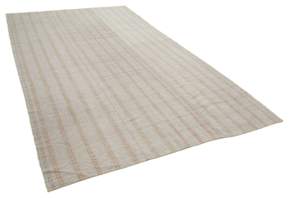 Rug N Carpet - Handmade Oriental 6' 5'' x 11' 8'' Contemporary Wool Kilim Rug