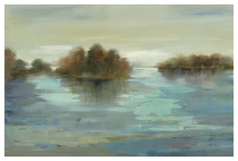 "Serenity on the River" Digital Paper Print by Silvia Vassileva, 38"x26"