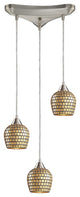 ELK Lighting Fusion 3-Light Mini Pendant - 528-3GLD