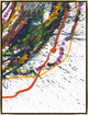 36x48 Couleurs Primaries VII, Framed Artwork, Gold