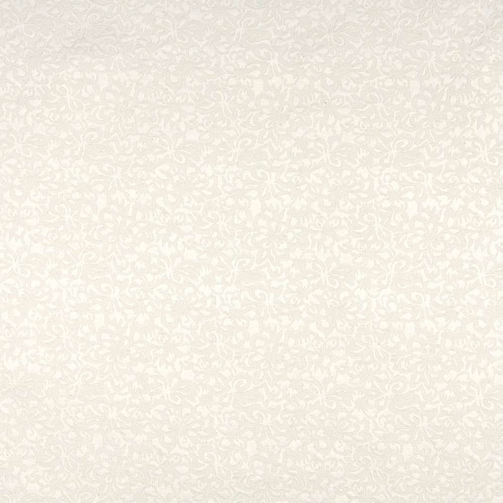 Off White Flowers Upholstery Fabric By The Yard