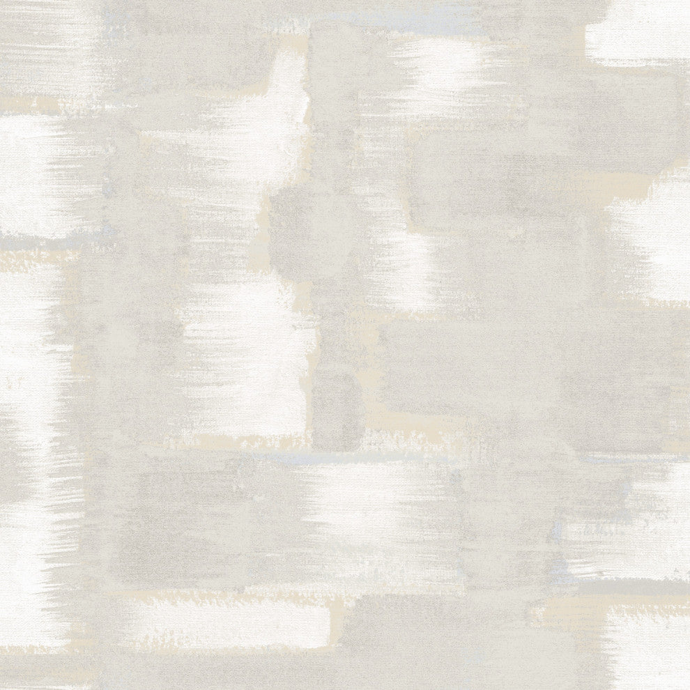 Gray Modern Ikat Peel and Stick Wallpaper Gray By Roommates