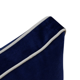 STYLE V2 Full Velvet ContrastPipe Indoor Daybed Bolster Pillow |COVER ONLY|AD373