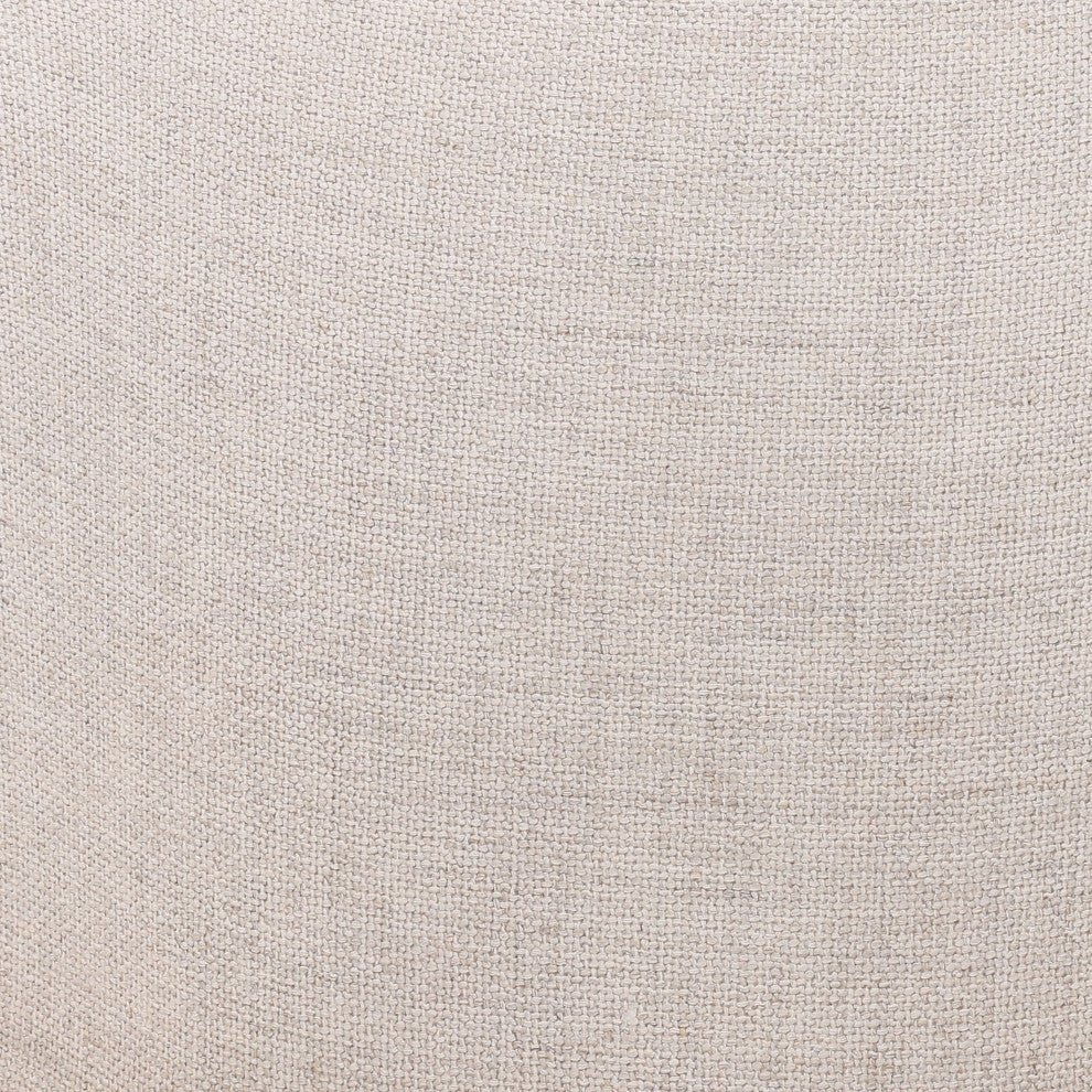 Jhene Elm Wood Upholstered Dining Chair, Off-white