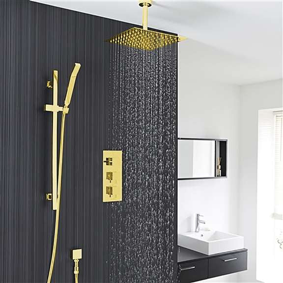 Rainfall Shower System Fontana Gold Rain Shower System