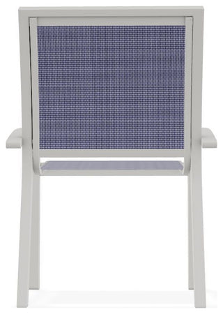 Kendall Sling Stackable Outdoor Dining Chair, Breeze/Snow