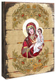 Icon Virgin Mary Directress Wooden Wall Art, 8 Inch