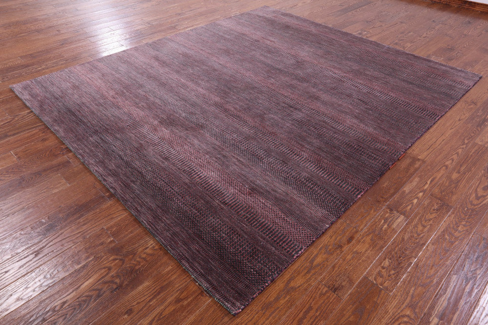 Handmade Wool and Silk Savannah Grass Rug 8' 0" X 9' 5" Q12011