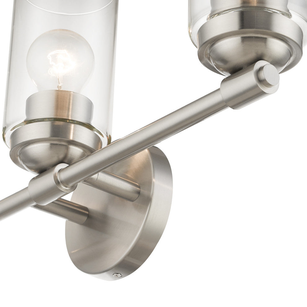 Whittier 3-Light Brushed Nickel Vanity Sconce