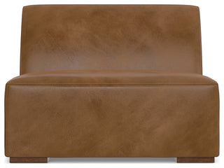 Rex Center Armless Sofa Module in Genuine Leather
