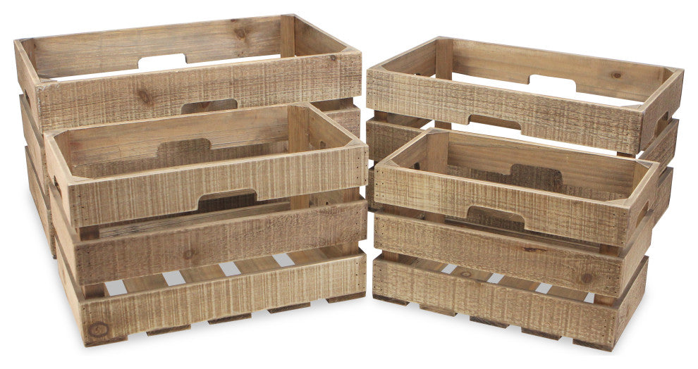 4-Piece "Market Fresh" Crate Set