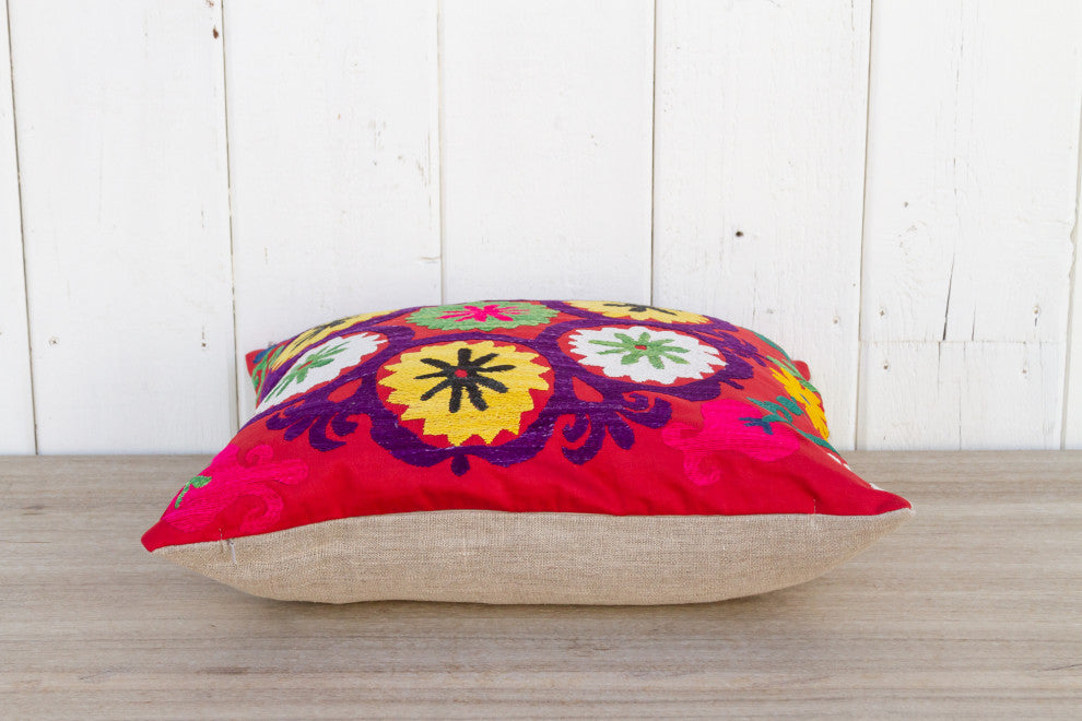 Zeena Vintage Suzani Square Pillow