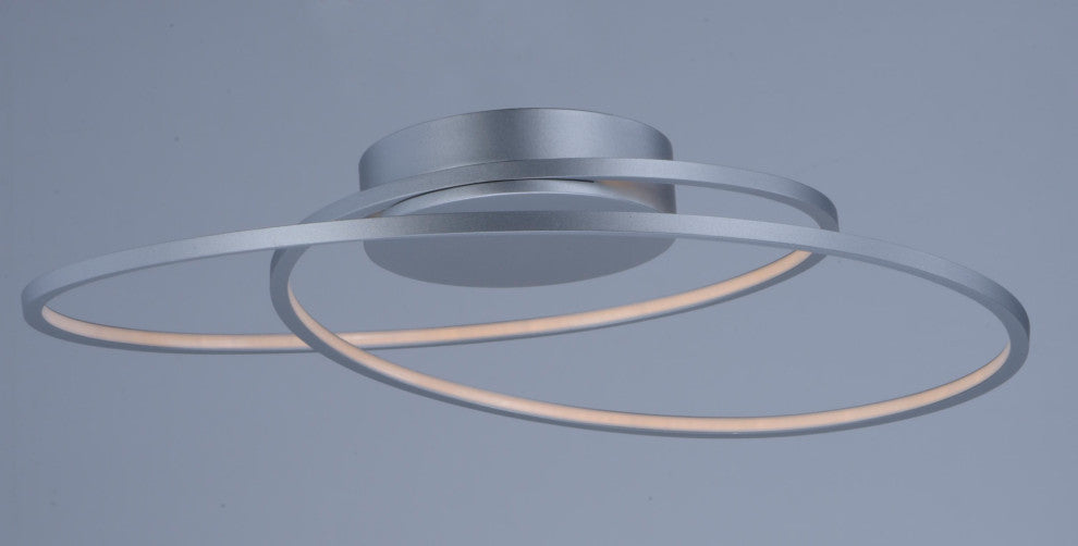 ET2 E21322 Cycle 25"W LED Semi-Flush Ceiling Fixture - Black