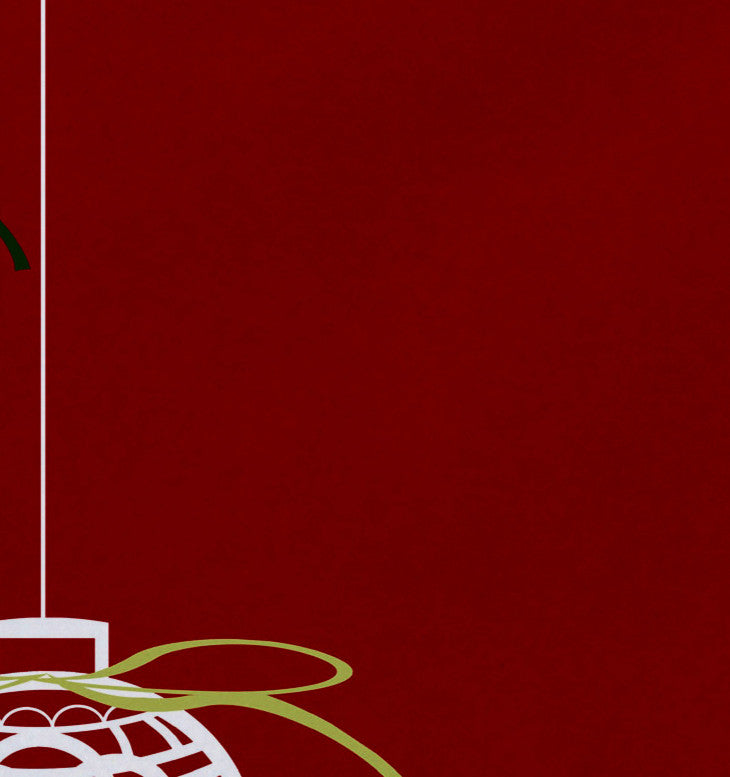 Decorative Holiday Placemat, Set of 4 Geometric, Red