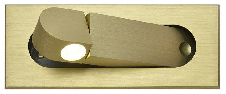 Modern Minimalistic Wall Lamp in European Style, Living Room, Bedroom, Bronze, Neutral Light