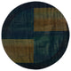 Oriental Weavers Kharma II Collection Blue/Gold Geometric Indoor Area Rug 6' RND