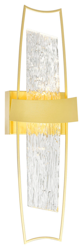 Guadiana Integrated LED Satin Gold Wall Light