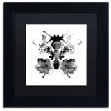 Robert Farkas 'Rorschach' Art, Black Frame, Black Mat, 11x11
