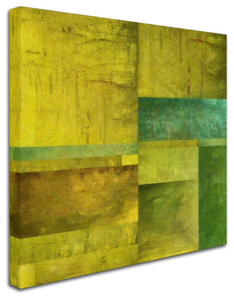 Michelle Calkins ''Essence of Green'' Canvas Art, 24x24