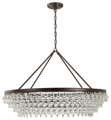 Crystorama Lighting Group 278 Calypso 8 Light 40"W Chandelier - Vibrant Bronze
