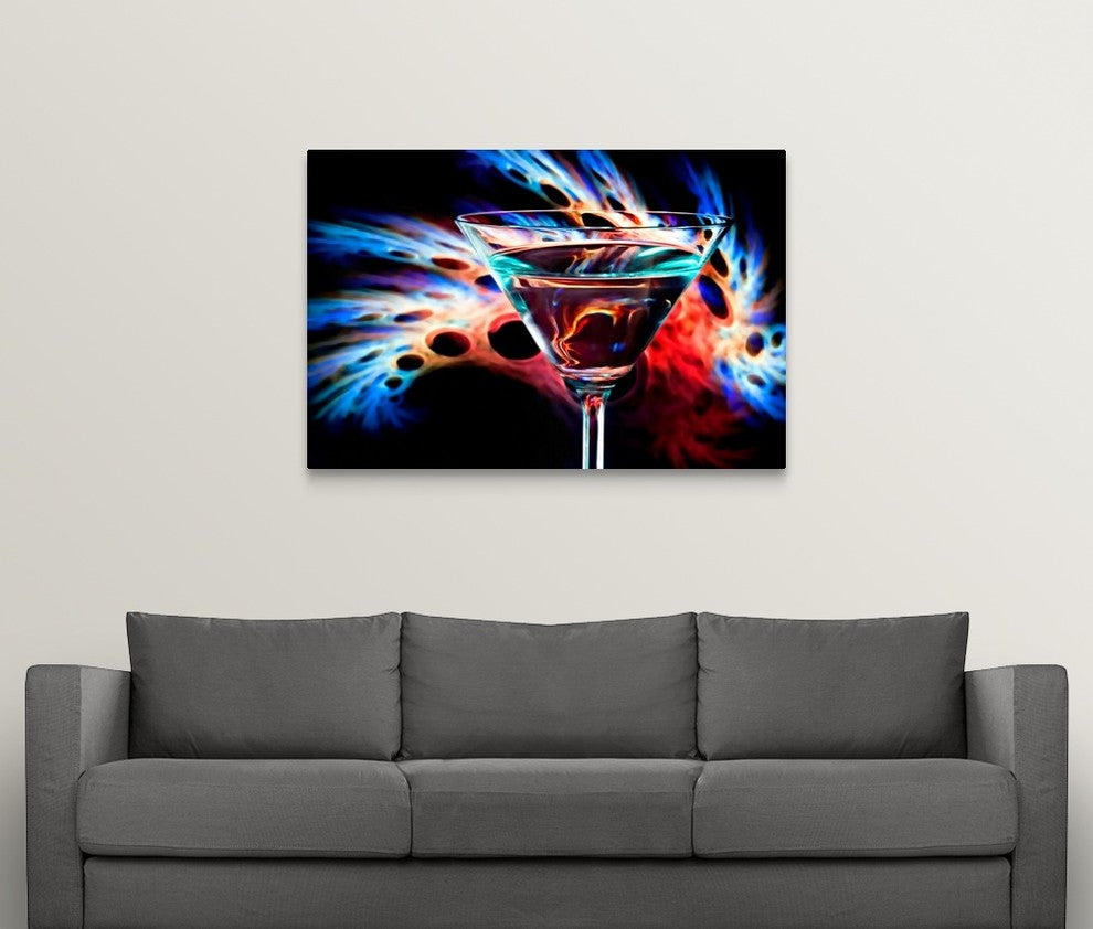 "The Bar at the End of the Universe I" Wrapped Canvas Art Print, 48"x32"x1.5"