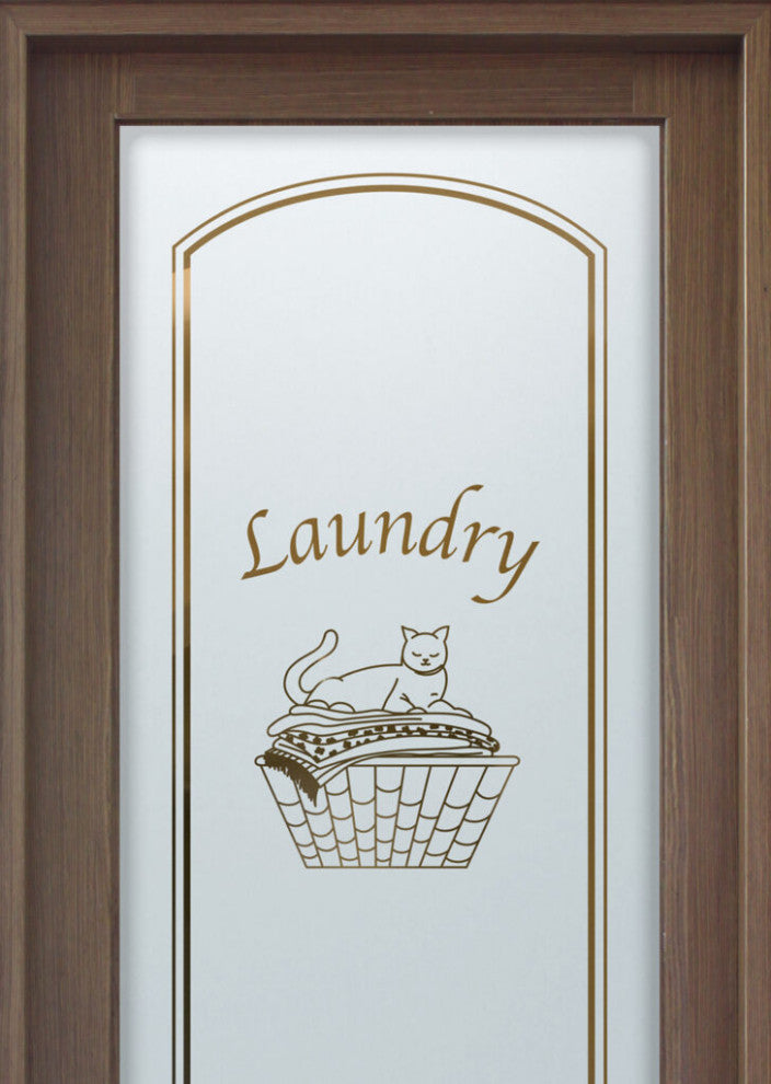 Laundry Door - Cat Nap - Primed - 36" x 80" - Knob on Left - Pull Open