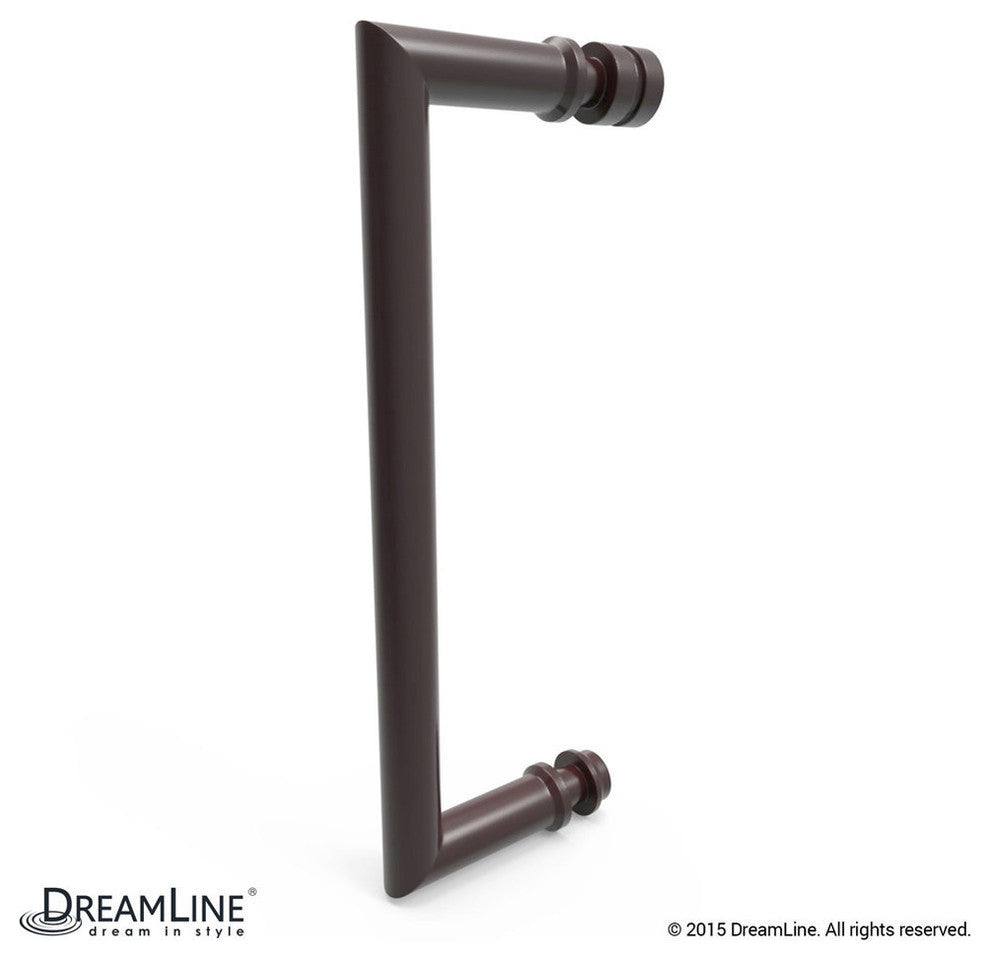 Unidoor Plus 46"x34-3/8"x72" Shower Enclosure, Oil Rubbed Bronze Finish