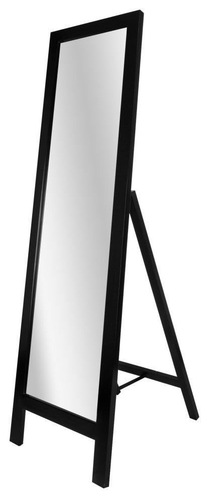 Head West Semi-Gloss Espresso Leaning Accent Mirror - 18x64