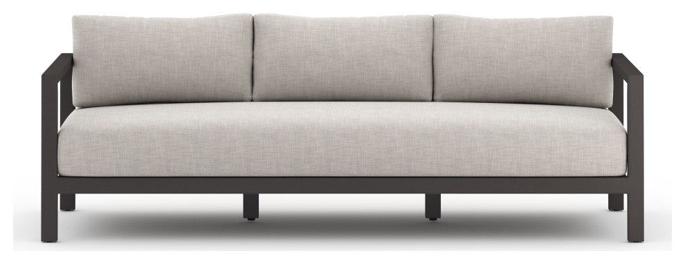Sonoma Outdoor Sofa-88"-Bronze/Stone Gry