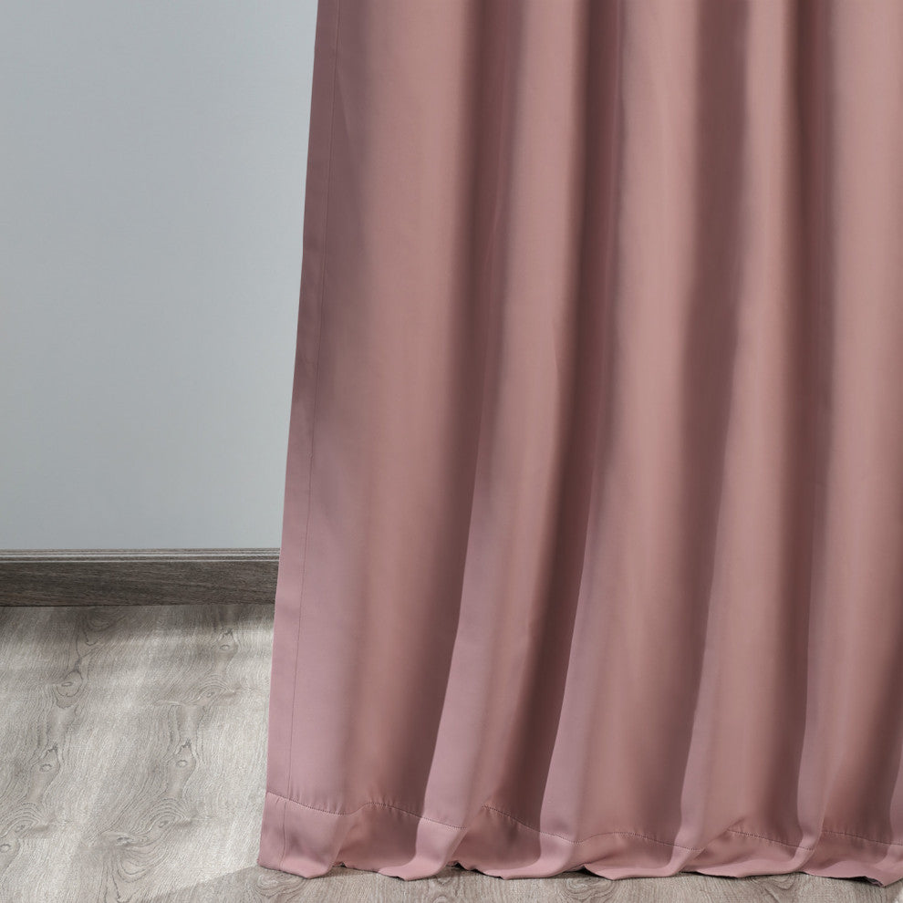 Room Darkening Curtain Panel Pair, Fresco Blush, 50"x108"