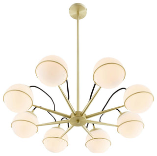 Hanna 8-Light Chandelier Opal Gold