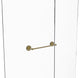 Monte Carlo 18" Shower Door Towel Bar, Unlacquered Brass