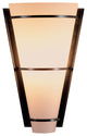 Suspended Half Cone Sconce, Natural Iron Finish, Opal Glass