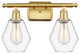 Innovations 516-2W-SG-G652-6-LED 2-Light Bath Vanity Light, Satin Gold